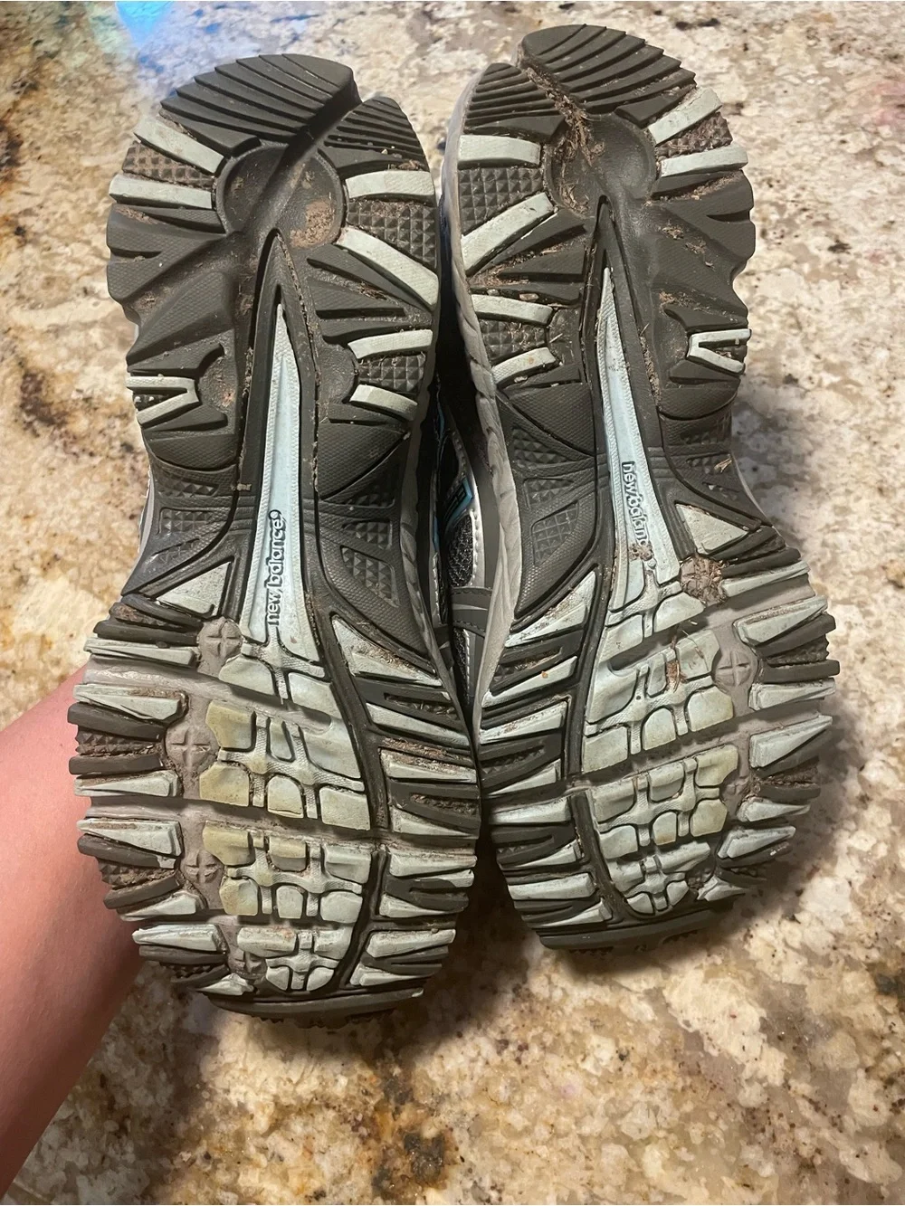 New balance Women's grey Athletic Running Shoes with Teal Accents